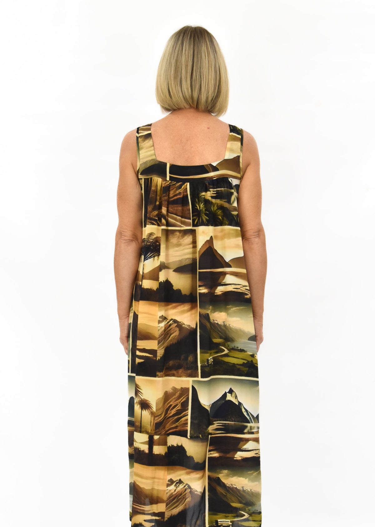 Dream Silk Dress - Mountains