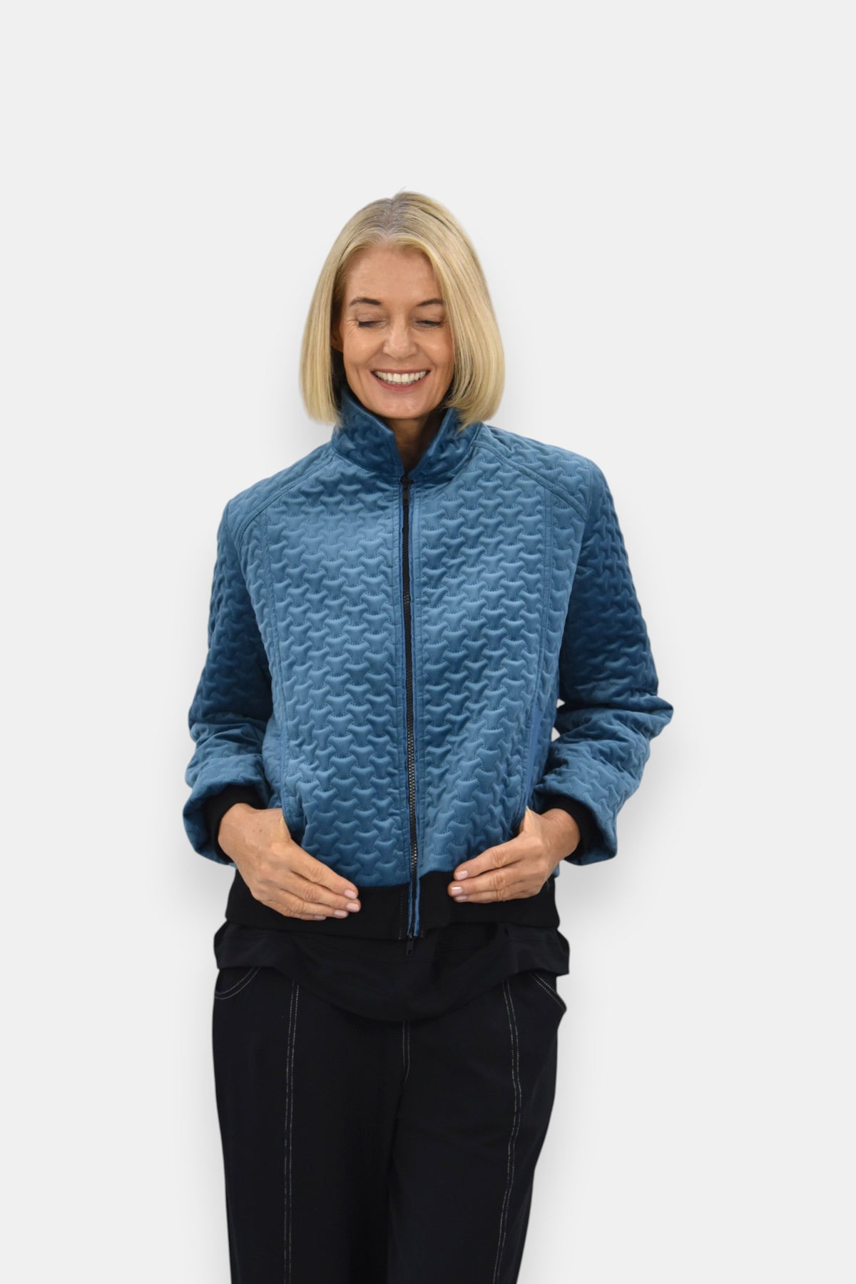 Blizzard Quilted Velvet Jacket