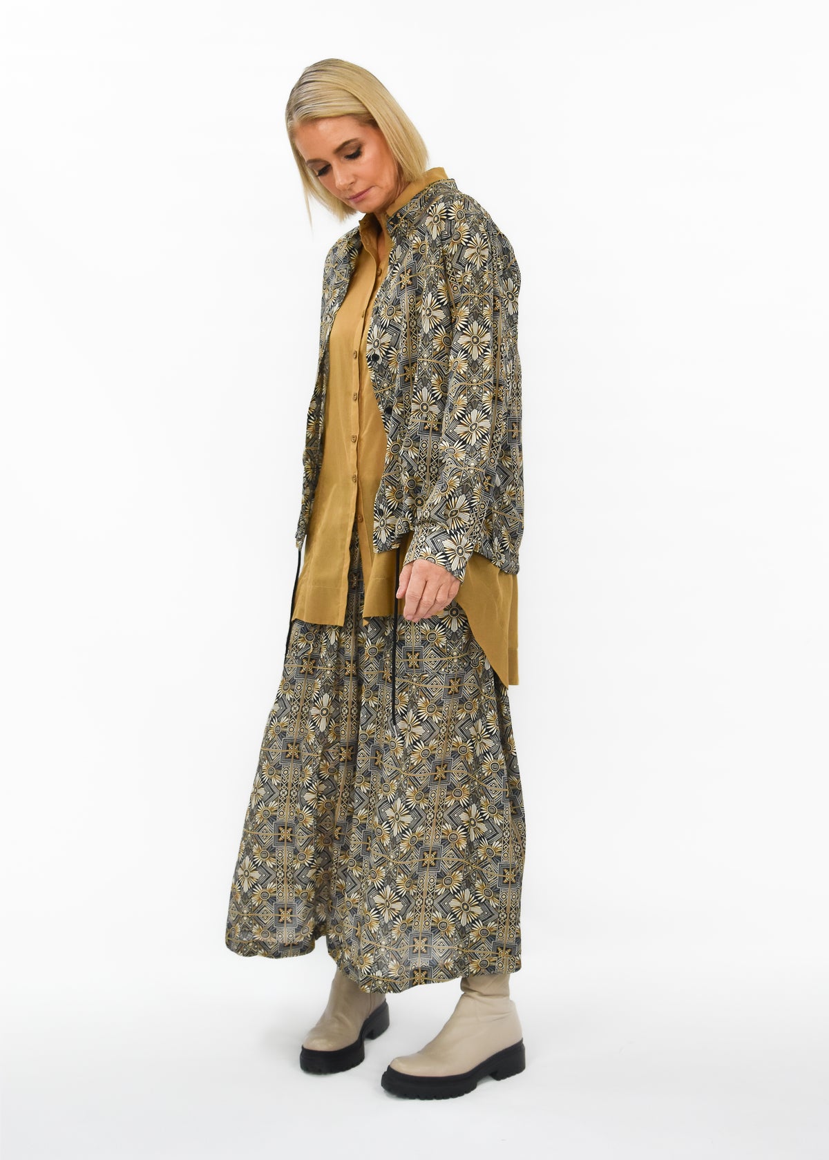 Gatsby Silk Skirt