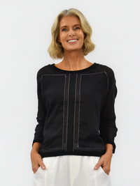 Moon Linen Top - bounce sydney 