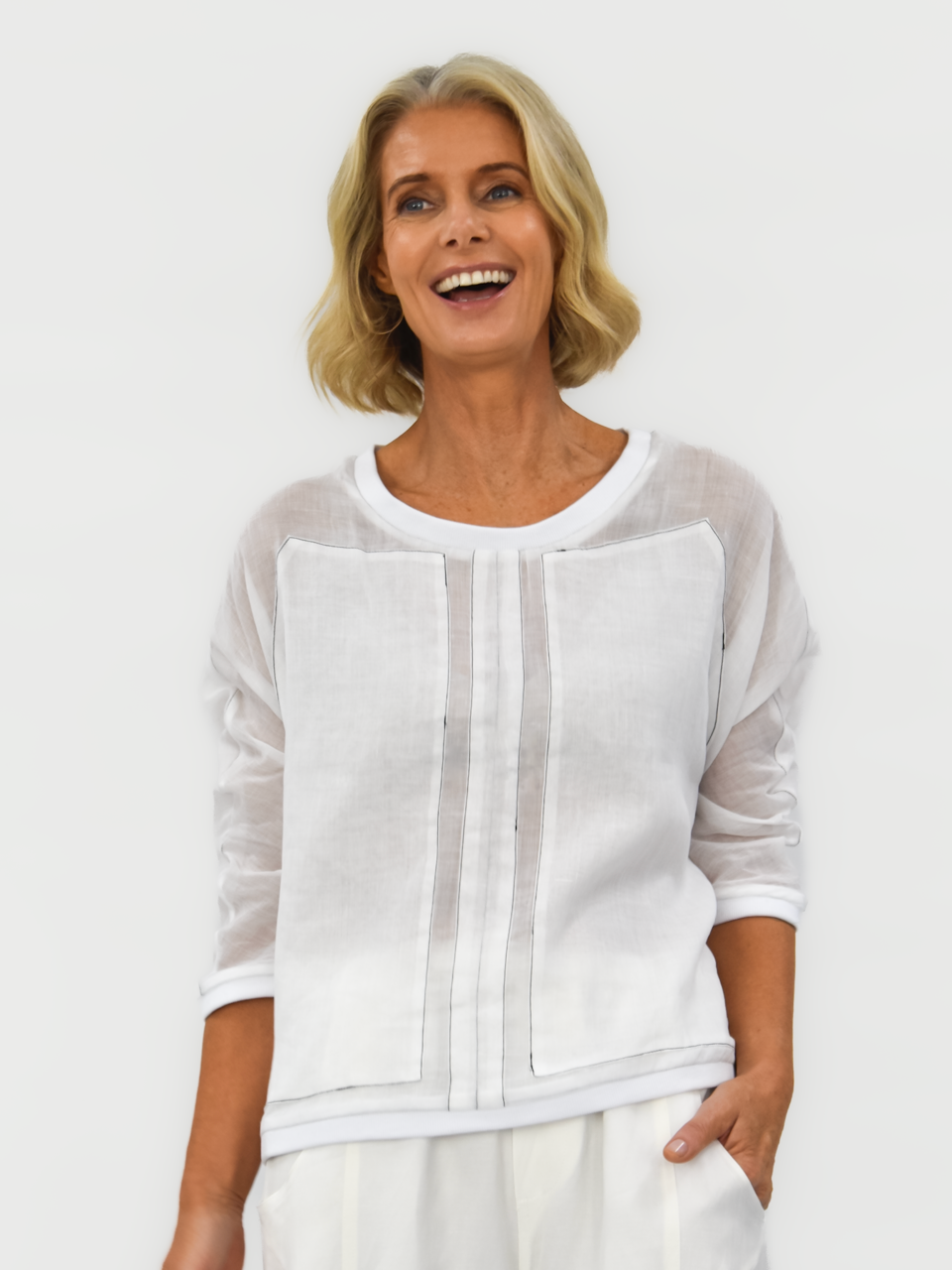 Moon Linen Top - bounce sydney 