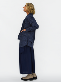 Spot Bronte Shirt Jacket - Navy - bounce sydney