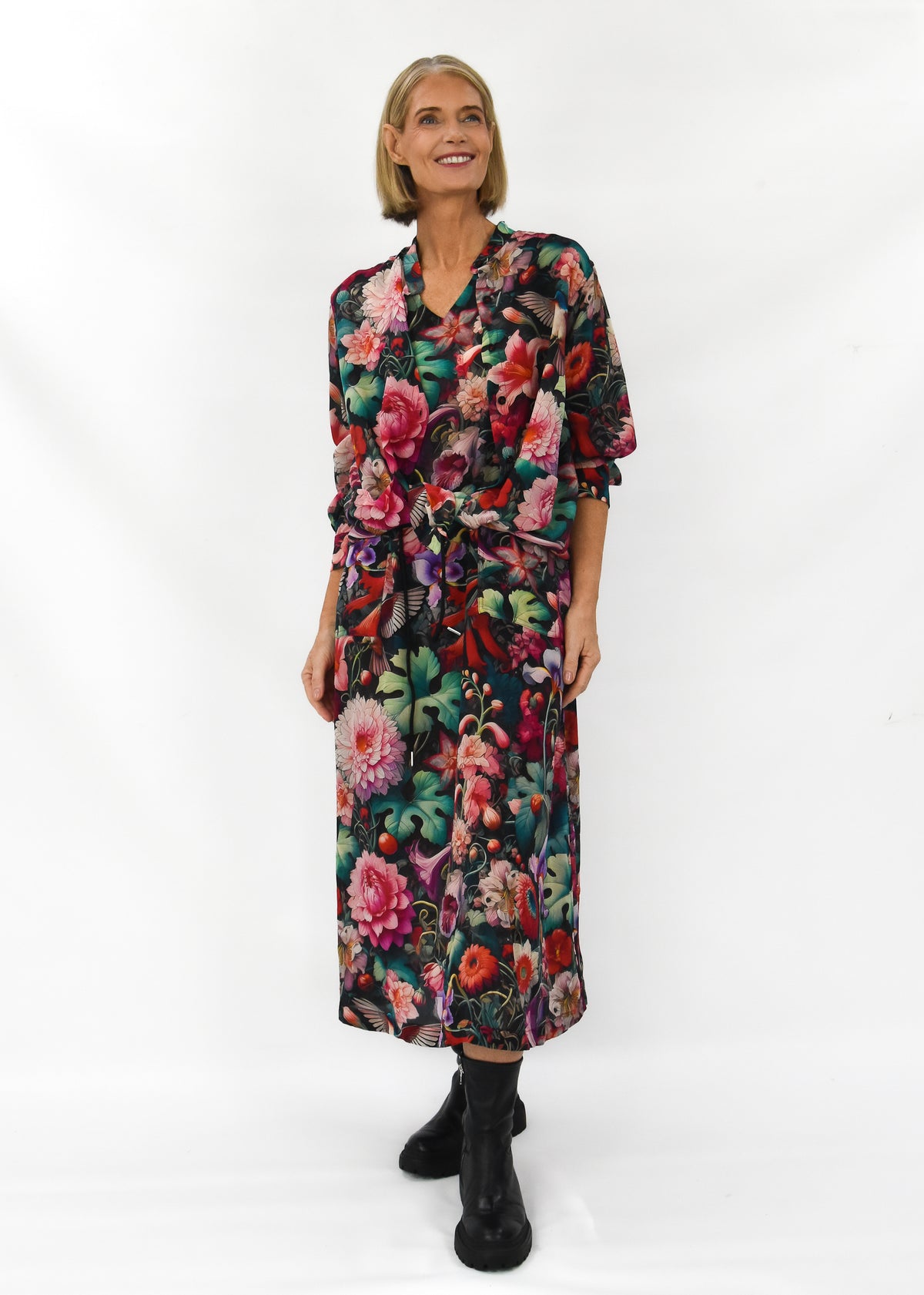 Flora Silk Dress