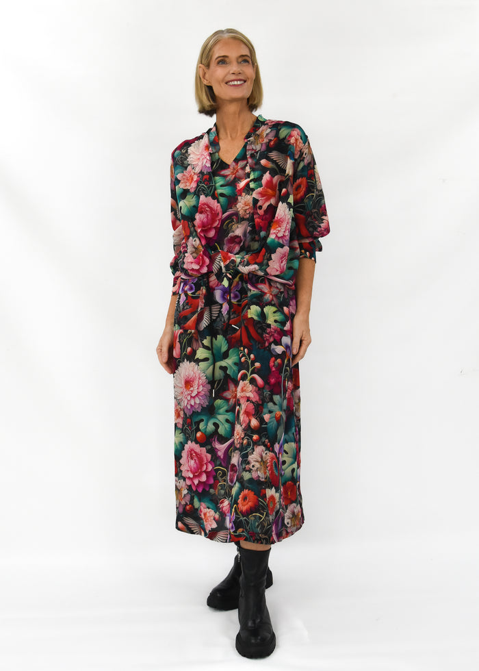 Flora Silk Dress