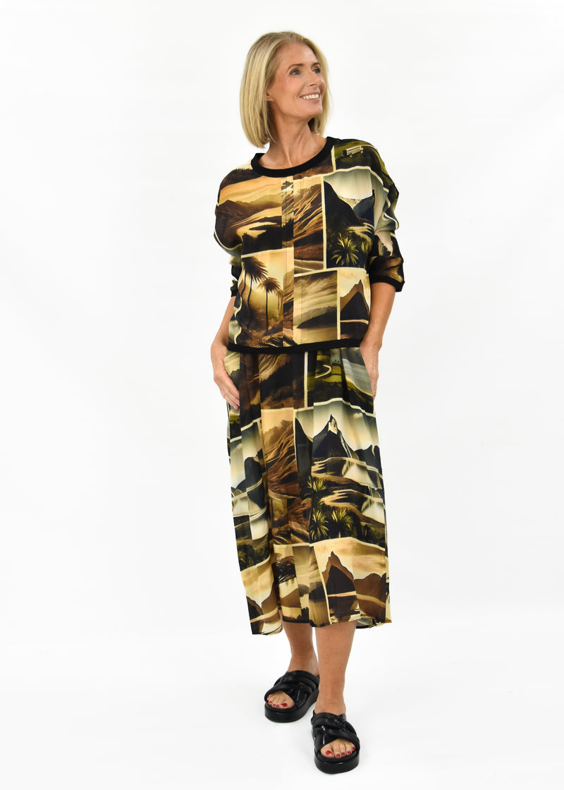 Dream Silk Dress - Mountains
