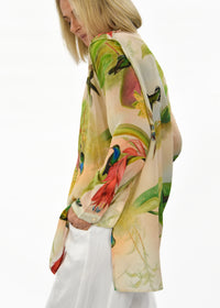 Nostalgia Silk Shirt - Birds