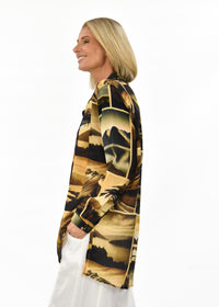 Nostalgia Silk Shirt - Mountains