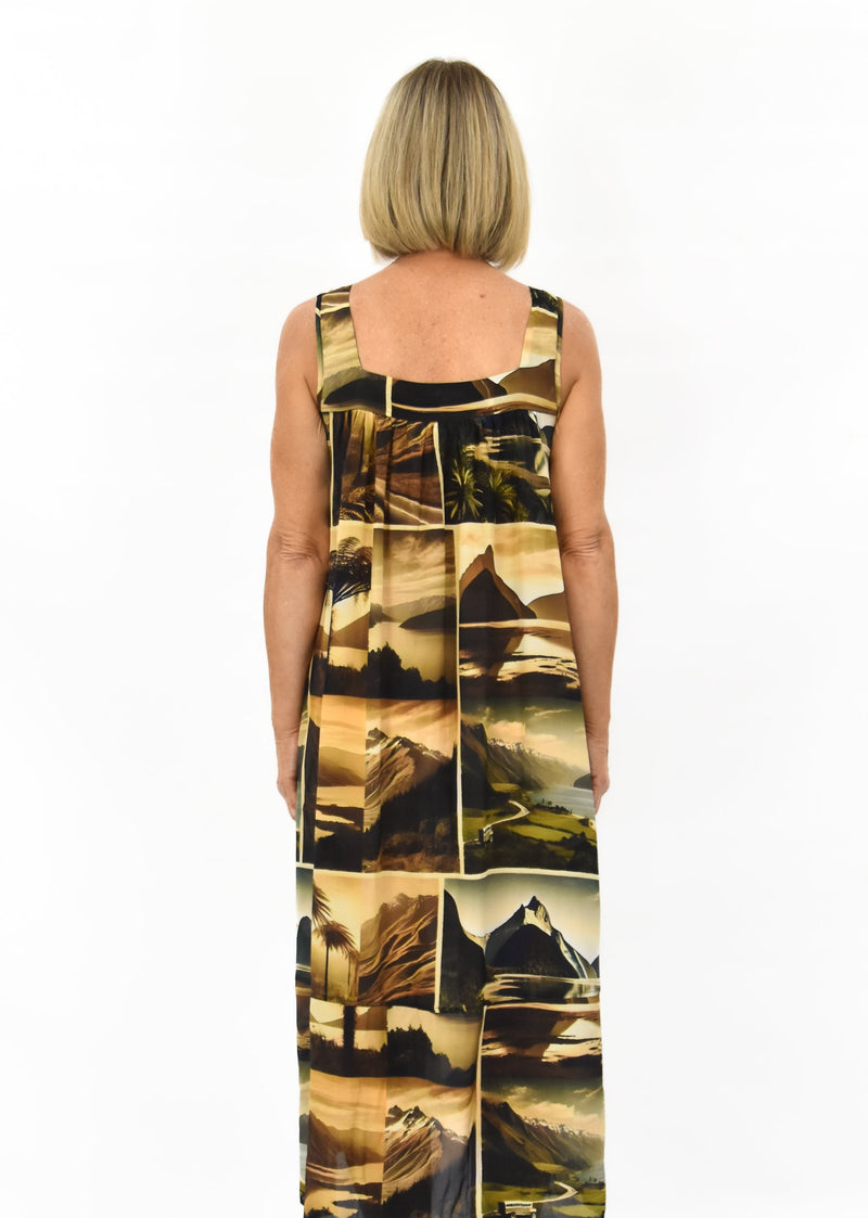 Dream Silk Dress - Mountains