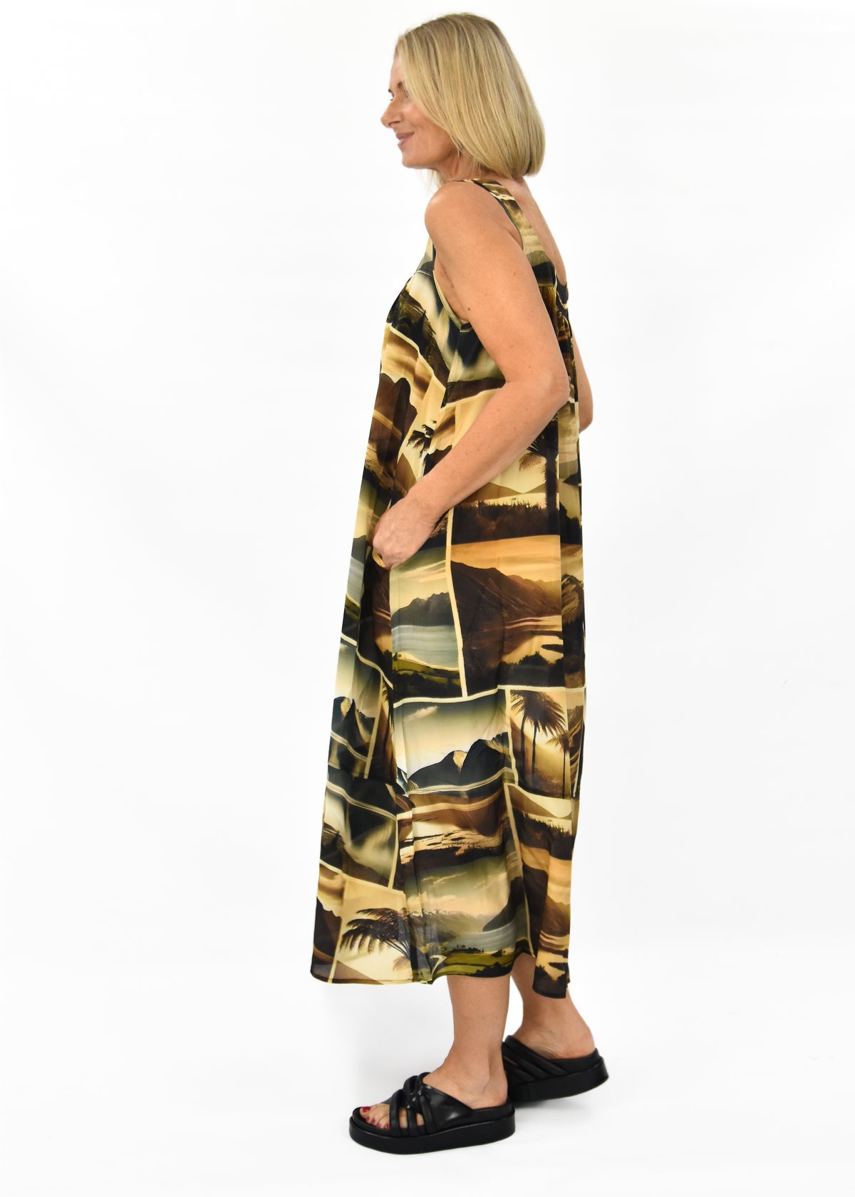 Dream Silk Dress - Mountains