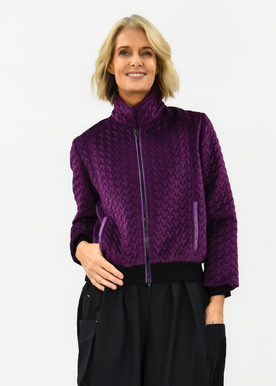 Blizzard Quilted Velvet Jacket