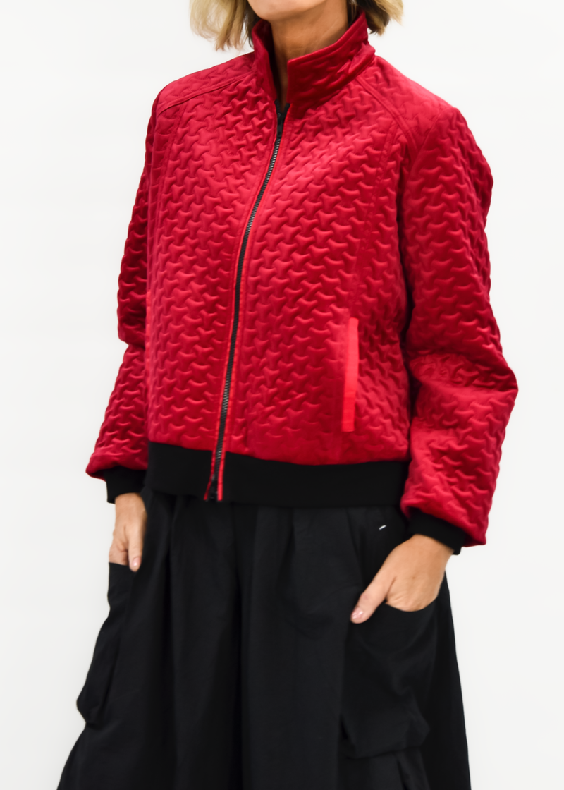 Blizzard Quilted Velvet Jacket