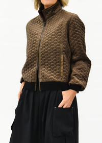 Blizzard Quilted Velvet Jacket