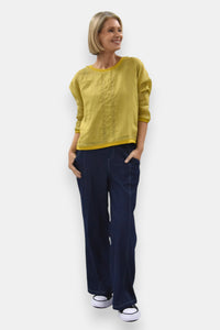 Riviera Linen Top